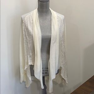 Anthropologie off white cardigan